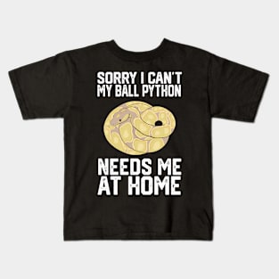 Sorry I Can'T My Banana Ballthon Needs Me At Home Kids T-Shirt